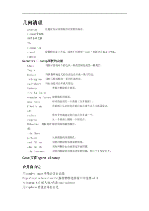 HYPERMESH几何清理.doc