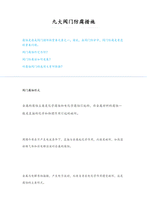 九大阀门防腐要求措施.doc