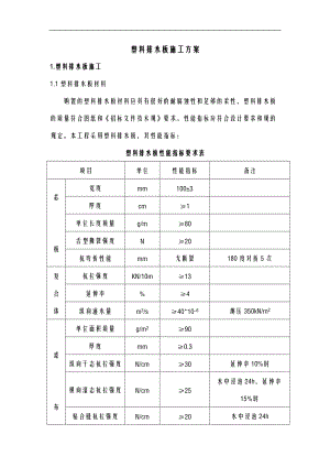 塑料排水板施工组织设计.doc