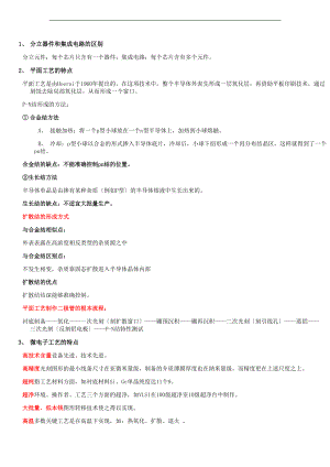 微电子加工实用工艺总结材料.doc