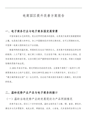 电商园区提升改善方案报告.doc
