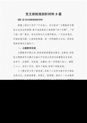党支部检视剖析材料3篇.pdf