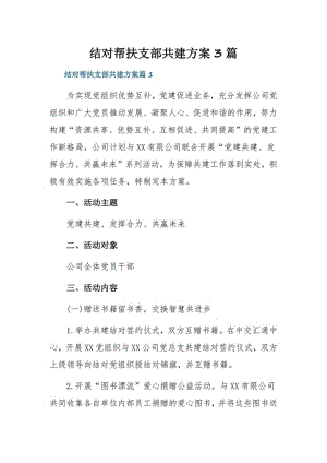 结对帮扶支部共建方案3篇.pdf