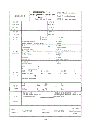 无损检测NDE检测报告表格中英对照(1).doc
