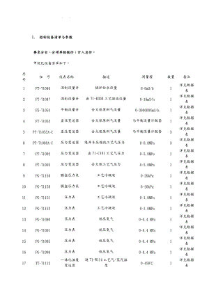 招标设备清单与参数.doc