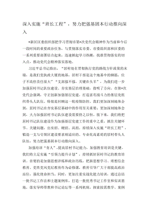 深入实施“班长工程”努力把强基固本行动推向深入.docx