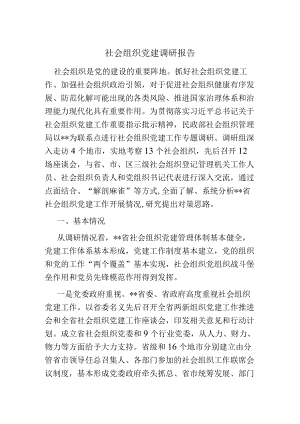 社会组织党建调研报告.docx