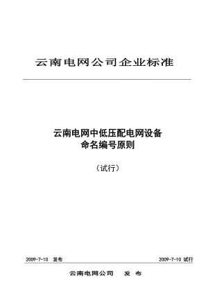 电网中低压配电网设备命名编号原则.docx