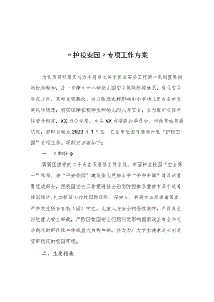“护校安园”专项工作方案.docx