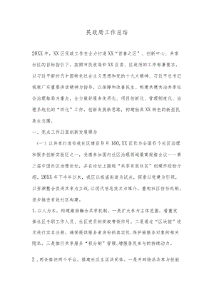 民政局工作总结4.docx