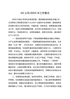 XX公司2021工作要点_工作计划.docx
