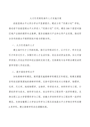 大力引进高校海外人才实施方案.docx