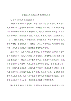 培育强大市场激活消费需求实施方案.docx