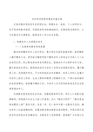 农村养老院提质增效实施方案.docx