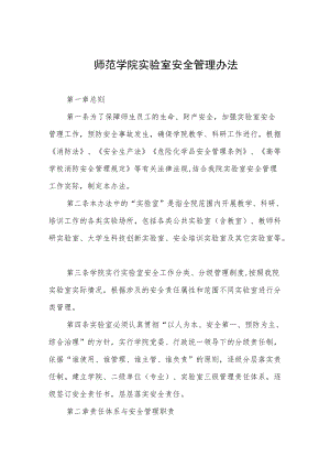 师范学院实验室安全管理办法.docx