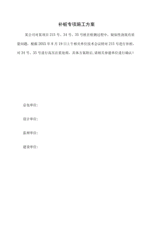 补桩专项施工方案.docx