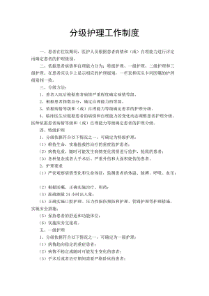 分级护理工作制度.docx