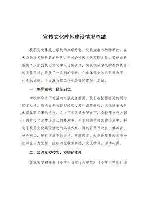 2022开展校园宣传文化阵地建设情况总结.docx