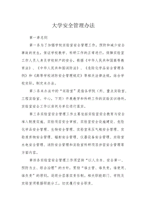 大学安全管理办法.docx