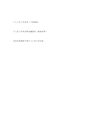 2022提拔干部个人近三工作总结述职述廉报告3篇.docx