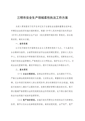 三明市安全生产领域柔性执法工作方案.docx