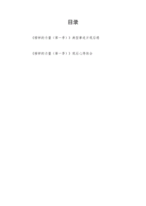 《榜样的力量（第一季）》典型事迹片观后感心得体会共2篇.docx