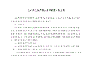 全市安全生产联合督导检查工作方案（2022版）.docx