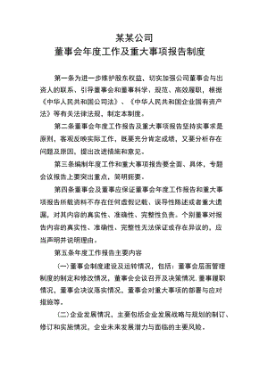 董事会工作及重大事项报告制度.docx
