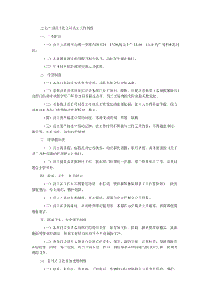 文化产业园开发公司员工工作制度.docx