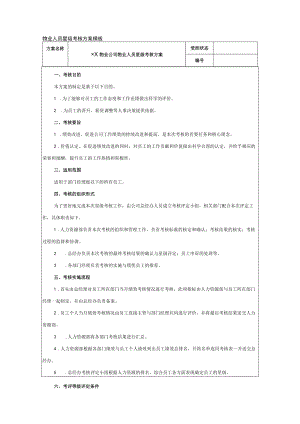 物业人员星级考核方案模板.docx