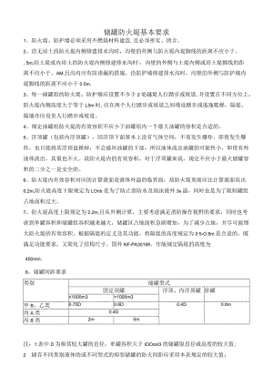 储罐防火堤知识.docx