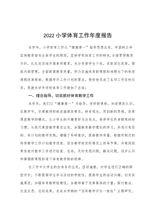 2022小学体育工作报告.docx