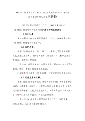 胆总管结石（开腹）临床路径说明.docx