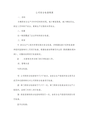 公司安全检查制度.docx