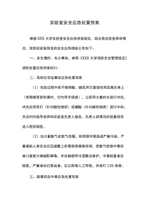 实验室安全应急处置预案.docx
