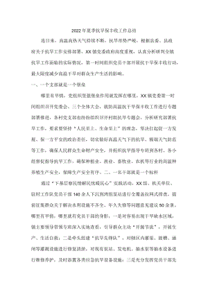 2022夏季抗旱保丰收工作总结{精品}.docx