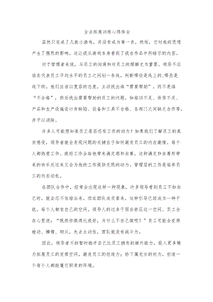 企业拓展训练心得体会.docx