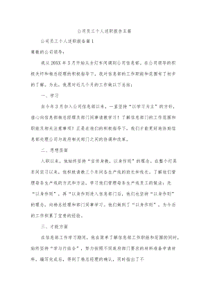 公司员工个人述职报告五篇.docx