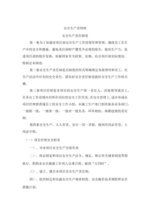 安全生产的责任制度（完整详细版）.docx