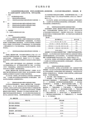 学生保险方案.docx