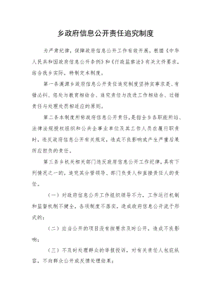 乡政府信息公开责任追究制度.docx