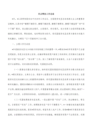 定点帮扶工作总结.docx