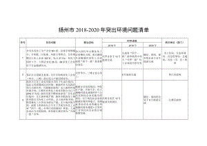 扬州市2018-2020年突出环境问题清单.docx