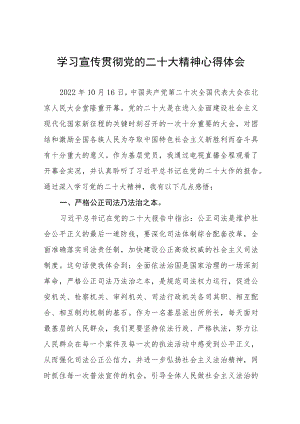 公安民警学习宣传贯彻党的二十大精神心得体会八篇.docx