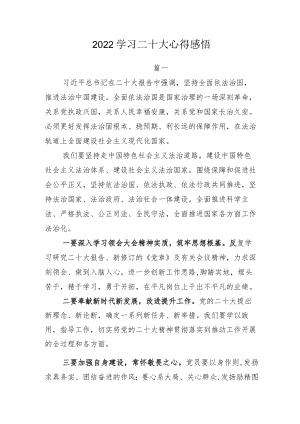 学习二十大心得感悟十二篇.docx