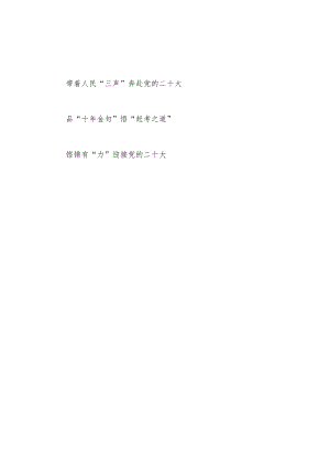 2022迎接党的二十大学习感想领悟心得体会3篇.docx