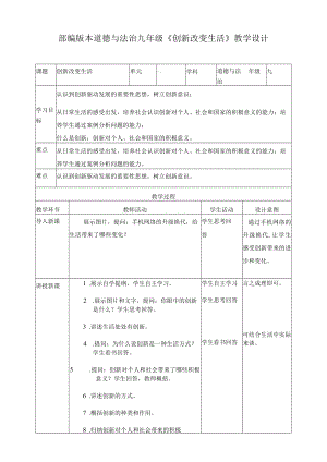 创新改变生活-精品教案1（问题导向型）.docx