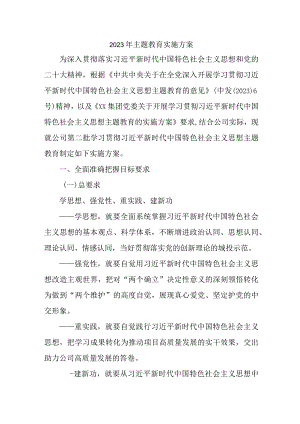 2023年三甲医院主题教育实施方案专项实施方案.docx