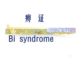 痹症课件.ppt