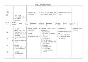 《炽热的情怀_外婆的澎湖湾》表格式教案-九年级上册音乐【桂教版】.docx